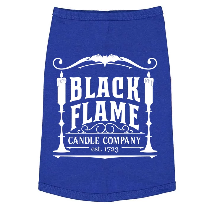 Salem Black Flame Candle Company Est 1723 Halloween Great Gift Doggie Tank