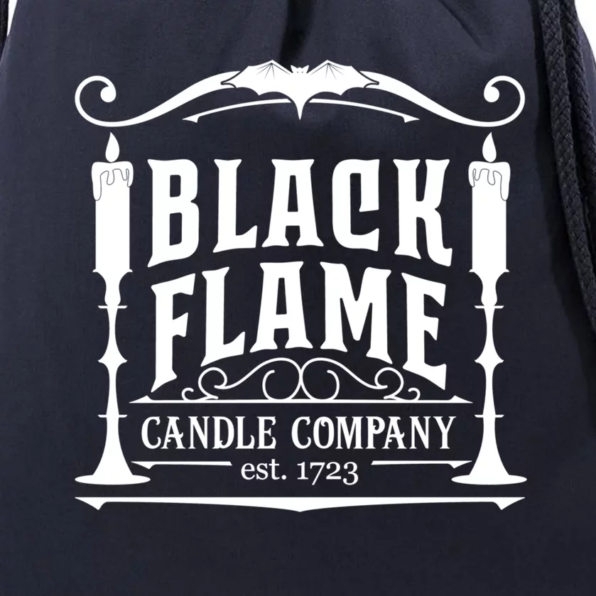 Salem Black Flame Candle Company Est 1723 Halloween Great Gift Drawstring Bag