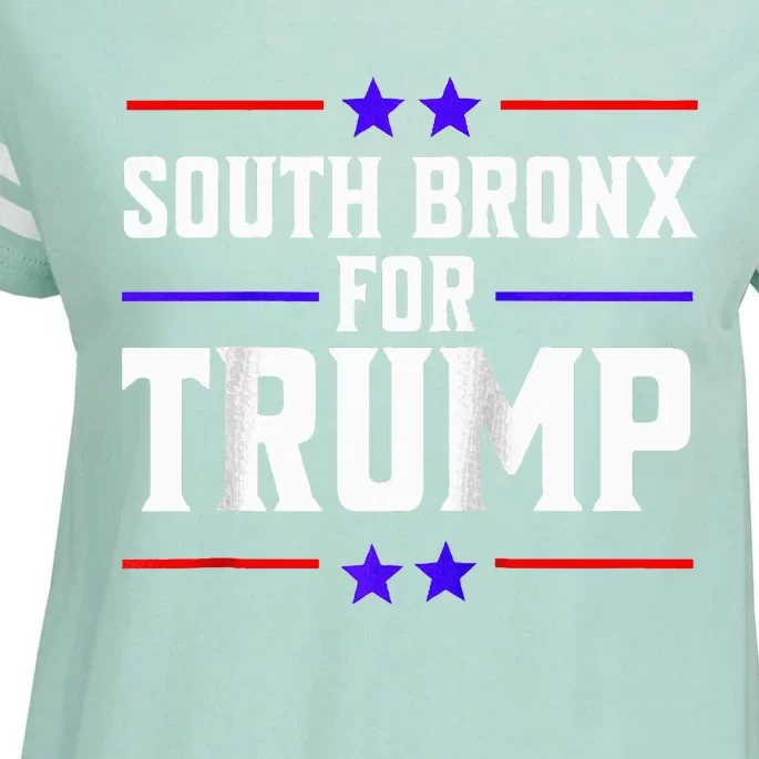 South Bronx For Trump Raglan Baseball Enza Ladies Jersey Football T-Shirt