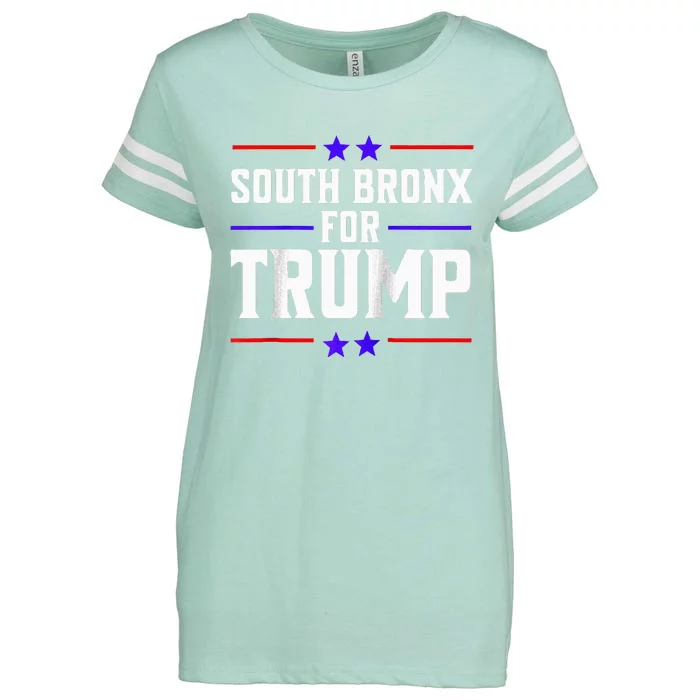 South Bronx For Trump Raglan Baseball Enza Ladies Jersey Football T-Shirt