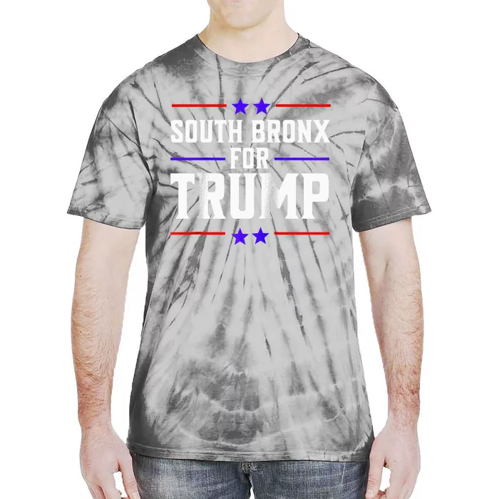 South Bronx For Trump Raglan Baseball Tie-Dye T-Shirt