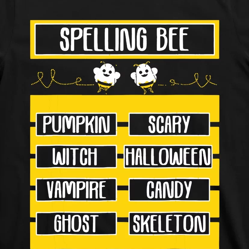 Spelling Bee Funny Pun Halloween Costume For Teachers T-Shirt