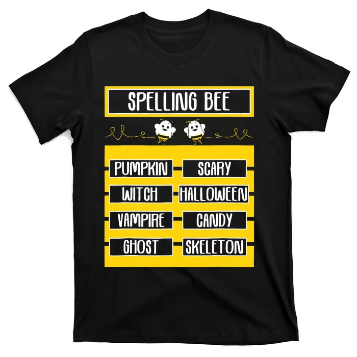 Spelling Bee Funny Pun Halloween Costume For Teachers T-Shirt