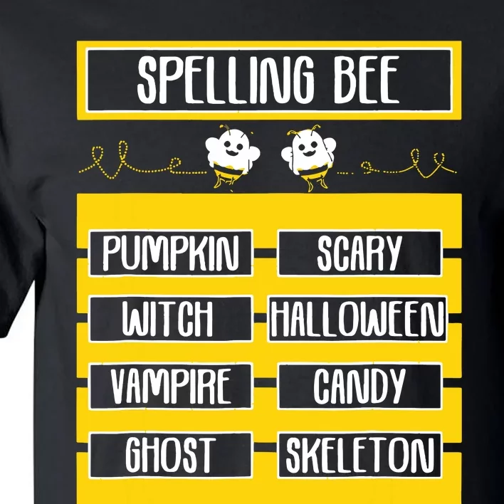 Spelling Bee Funny Pun Halloween Costume For Teachers Tall T-Shirt