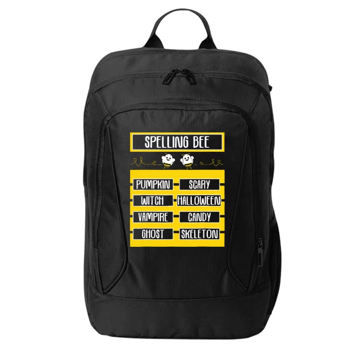 Spelling Bee Funny Pun Halloween Costume For Teachers City Backpack