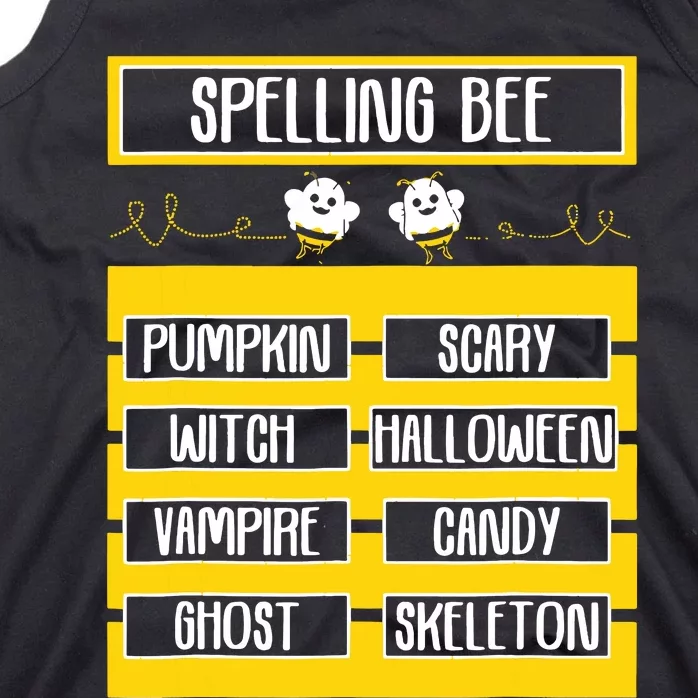 Spelling Bee Funny Pun Halloween Costume For Teachers Tank Top