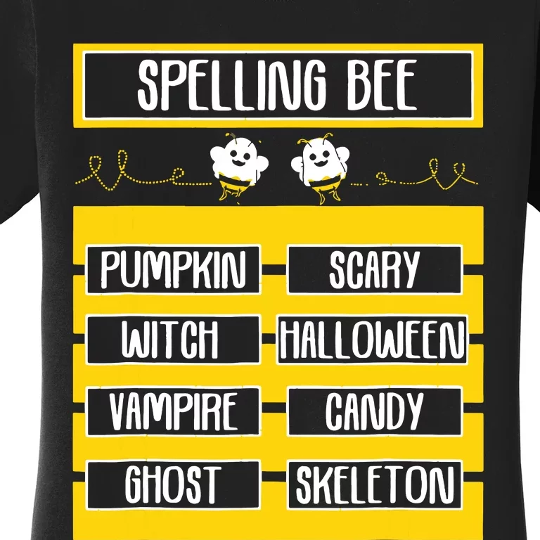 Spelling Bee Funny Pun Halloween Costume For Teachers Women's T-Shirt