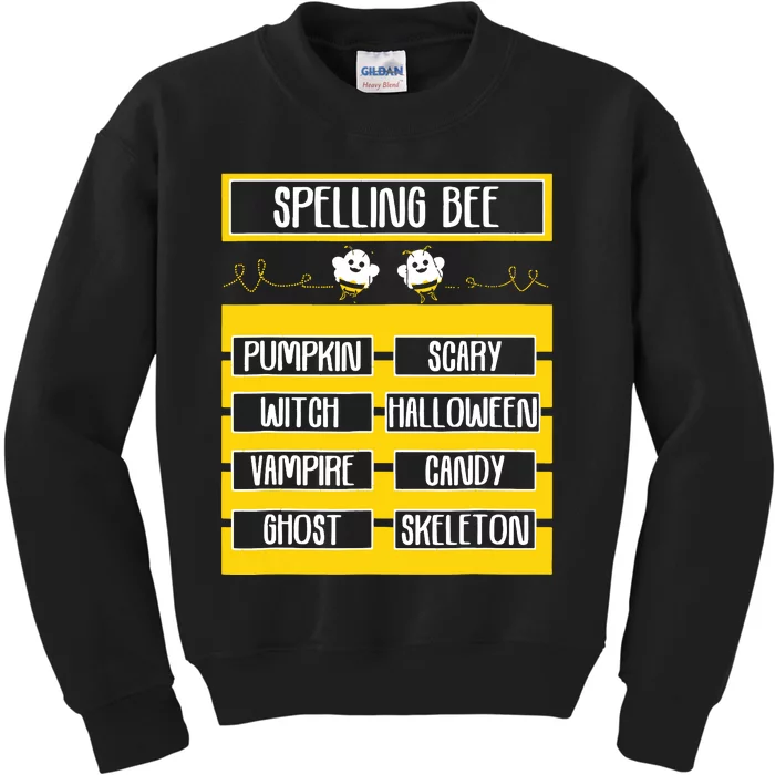 Spelling Bee Funny Pun Halloween Costume For Teachers Kids Sweatshirt