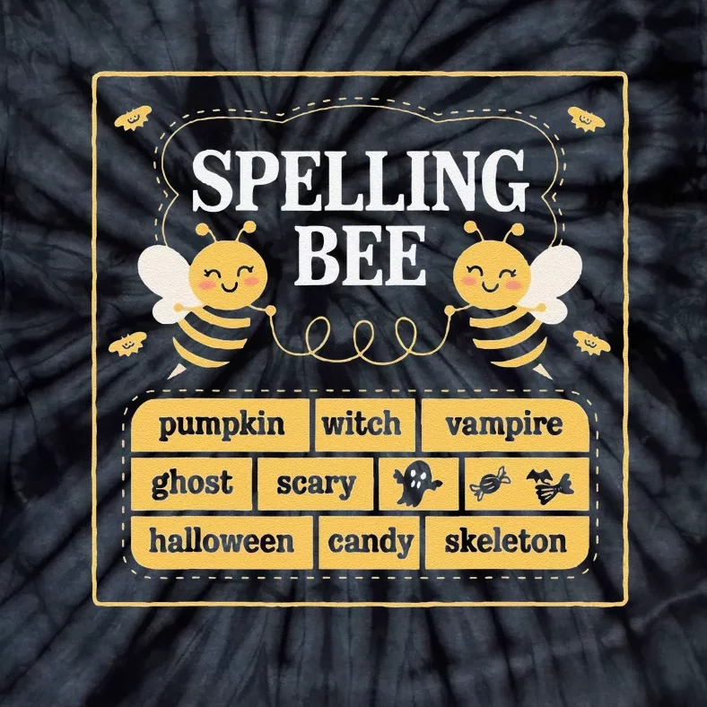 Spelling Bee Funny Pun Halloween Costumes For Teachers Tie-Dye T-Shirt