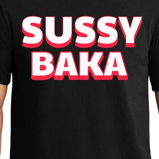 Sussy Baka Funny Sus Meme Pajama Set