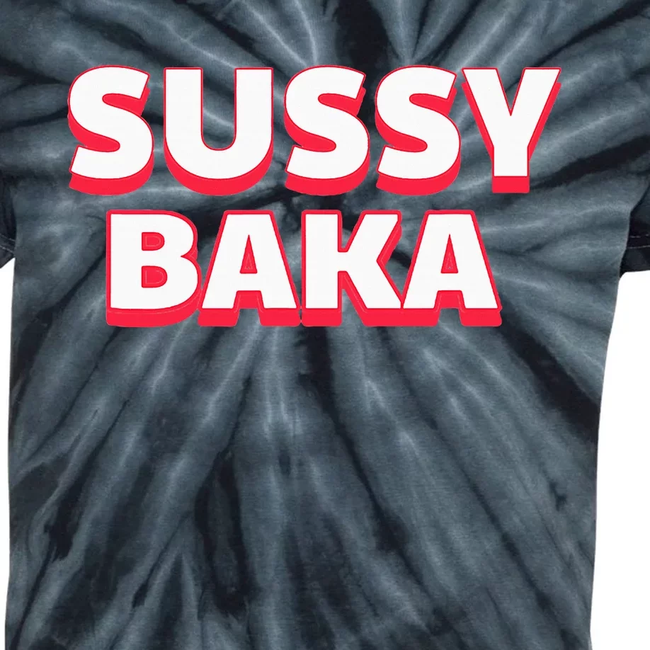 Sussy Baka Funny Sus Meme Kids Tie-Dye T-Shirt