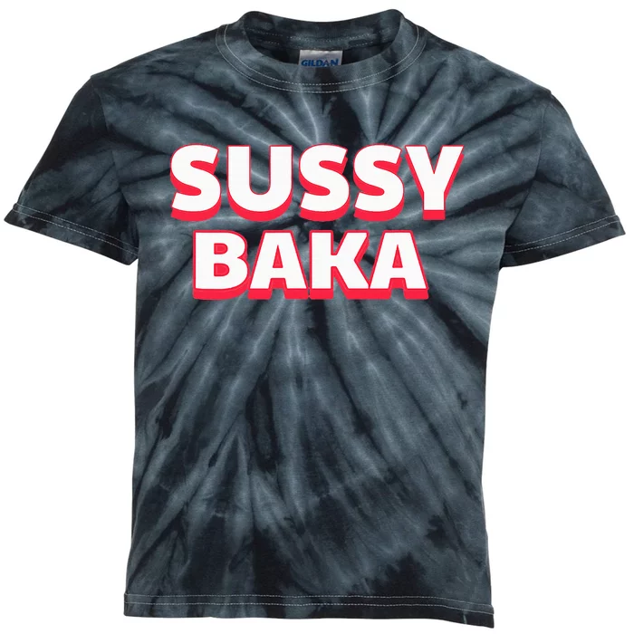 Sussy Baka Funny Sus Meme Kids Tie-Dye T-Shirt