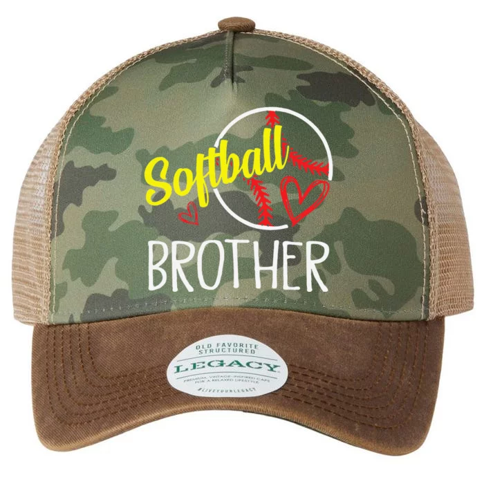 Softball Brother Fathers Day Legacy Tie Dye Trucker Hat