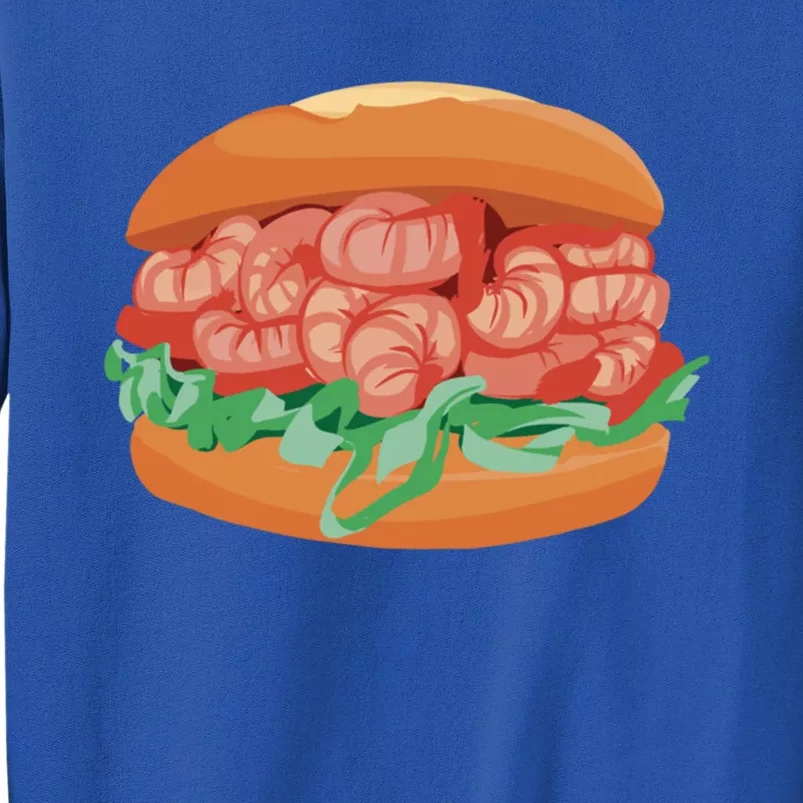 Shrimp Burger Fastfood Graphic And Gift Tall Sweatshirt