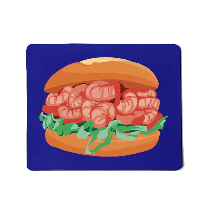 Shrimp Burger Fastfood Graphic And Gift Mousepad