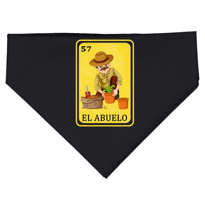 Spanishmexican Bingo Funny Gifts El Abuelo USA-Made Doggie Bandana