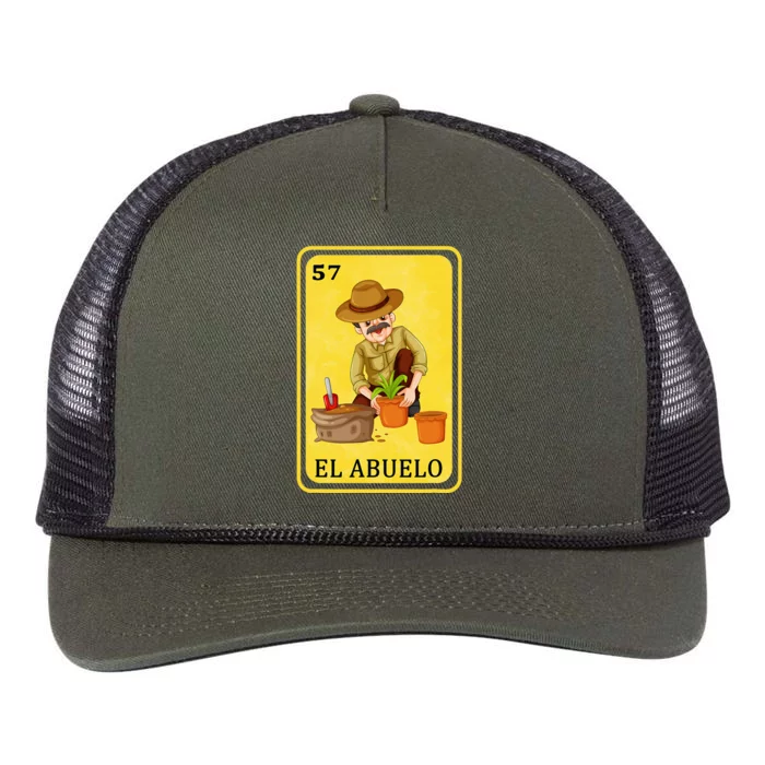 Spanishmexican Bingo Funny Gifts El Abuelo Retro Rope Trucker Hat Cap