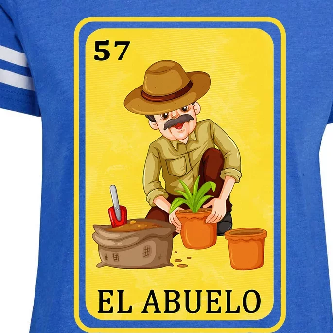 Spanishmexican Bingo Funny Gifts El Abuelo Enza Ladies Jersey Football T-Shirt