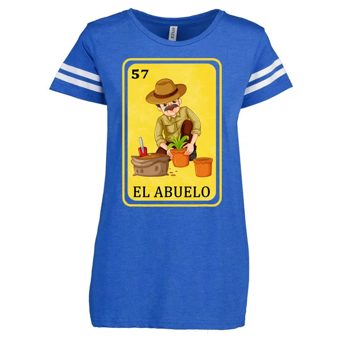 Spanishmexican Bingo Funny Gifts El Abuelo Enza Ladies Jersey Football T-Shirt