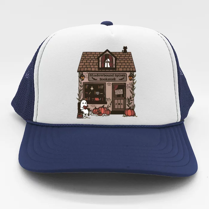 Spooky Bookstore Fall Cozy Trucker Hat