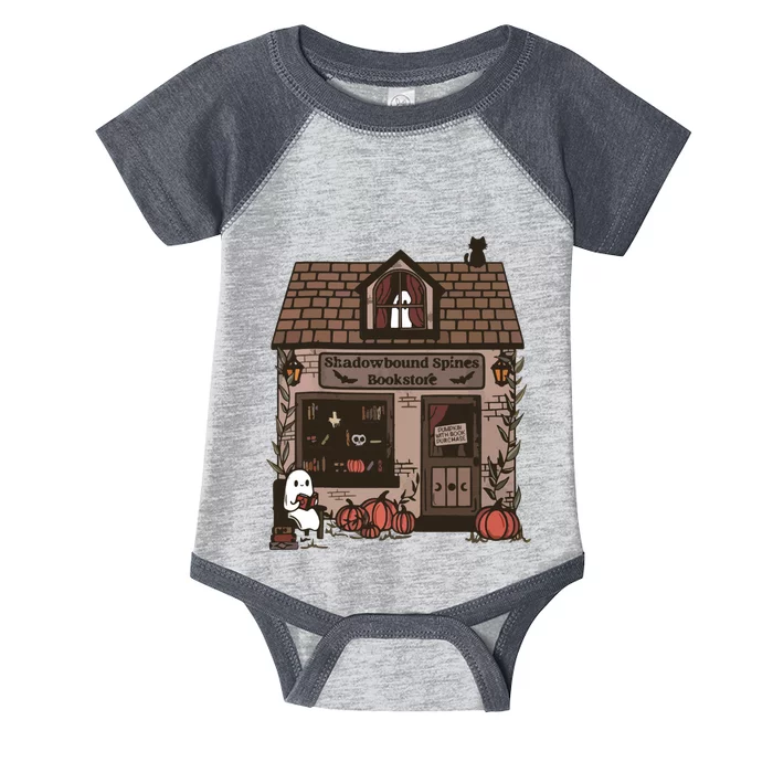 Spooky Bookstore Fall Cozy Infant Baby Jersey Bodysuit