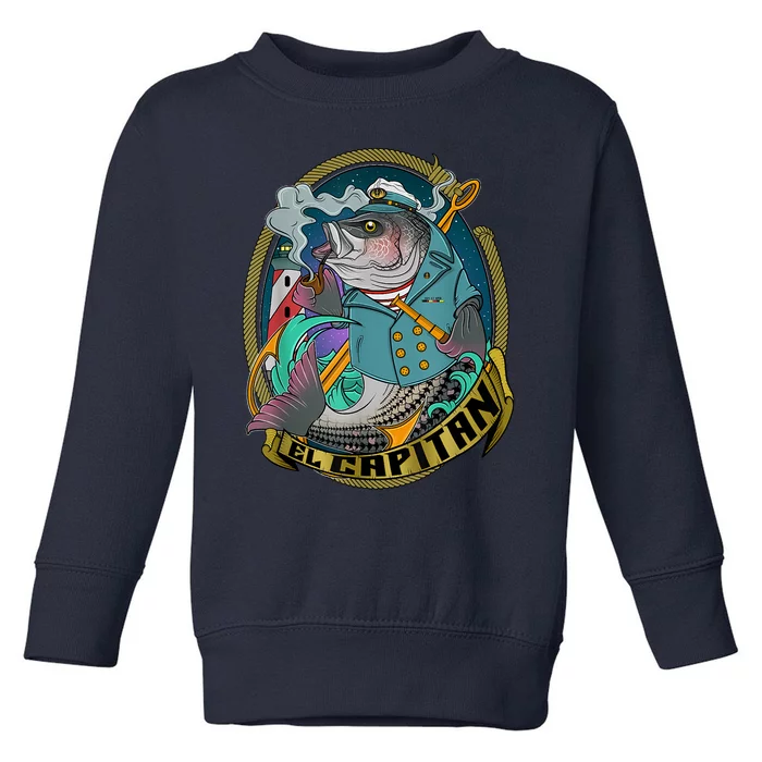 Striped Bass Fishing Toddler Sweatshirt