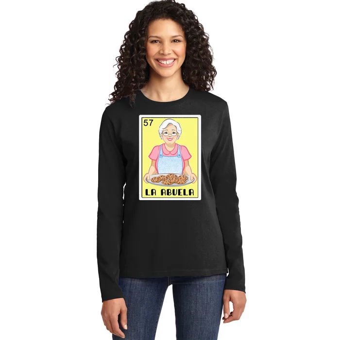 Spanishmexican Bingo Funny Gifts For Abuela La Abuela Ladies Long Sleeve Shirt