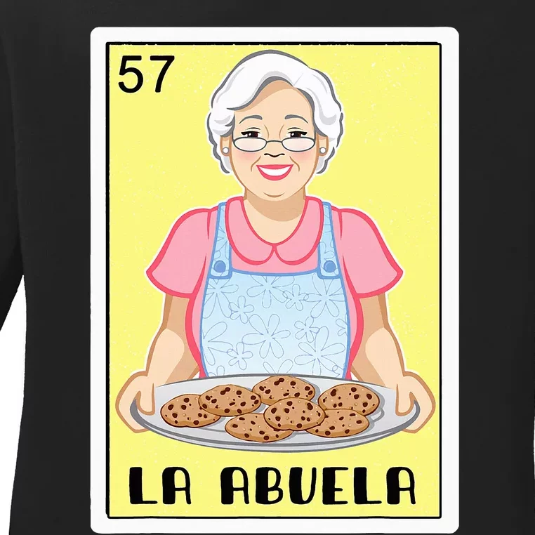 Spanishmexican Bingo Funny Gifts For Abuela La Abuela Ladies Long Sleeve Shirt