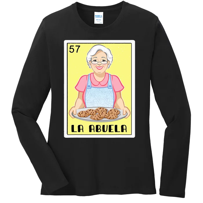 Spanishmexican Bingo Funny Gifts For Abuela La Abuela Ladies Long Sleeve Shirt