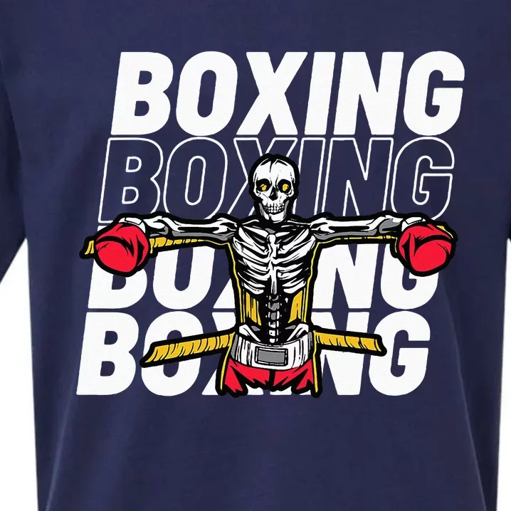 Skeleton Boxing Fighter For Boxers Sueded Cloud Jersey T-Shirt