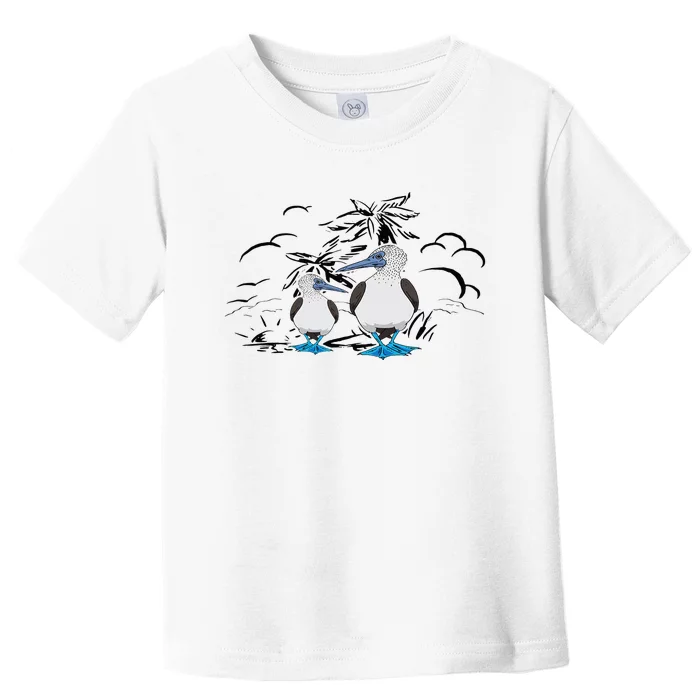 Seabirds Blue Footed Booby Bird Galapagos Islands Toddler T-Shirt