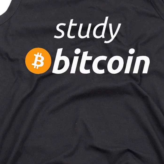 Study Bitcoin Famous Bitcoin Quote Tank Top