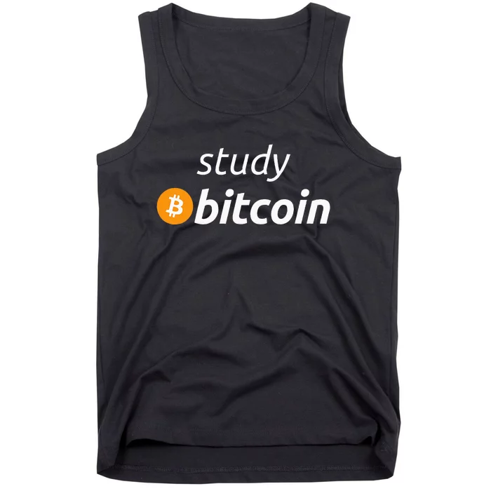 Study Bitcoin Famous Bitcoin Quote Tank Top