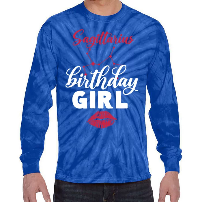 Sagittarius Birthday Funny Gift Tie-Dye Long Sleeve Shirt