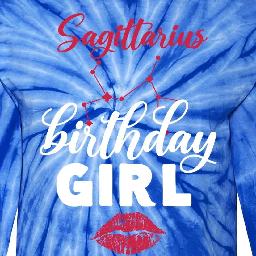 Sagittarius Birthday Funny Gift Tie-Dye Long Sleeve Shirt