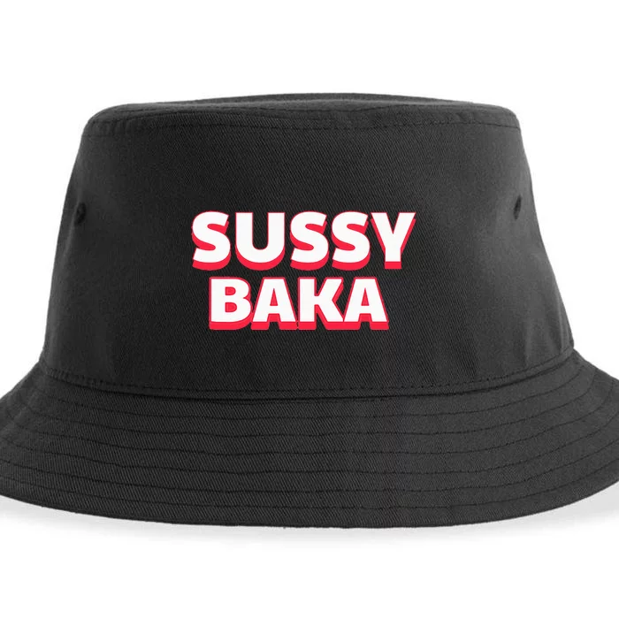 Sussy Baka Funny Sus Meme Sustainable Bucket Hat