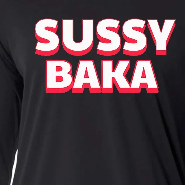 Sussy Baka Funny Sus Meme Cooling Performance Long Sleeve Crew