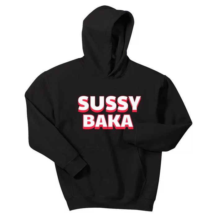 Sussy Baka Funny Sus Meme Kids Hoodie