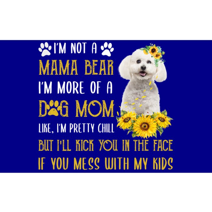 Sunflower Bichon Frise Mom Mothers Day Dog Mom Gift Bumper Sticker