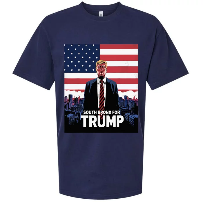 South Bronx For Trump 2024 Sueded Cloud Jersey T-Shirt