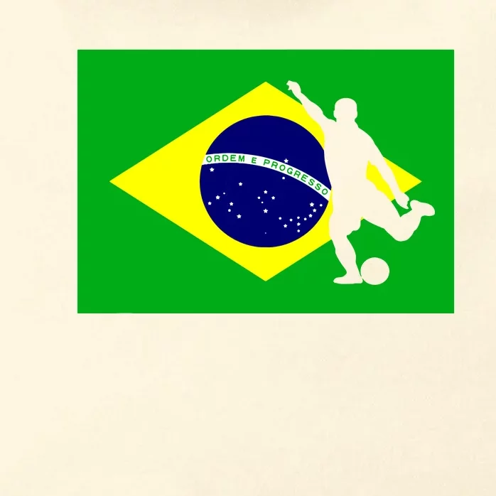 Soccer Brasil Flag Brazil Futebol Brazilian Gift Zip Tote Bag