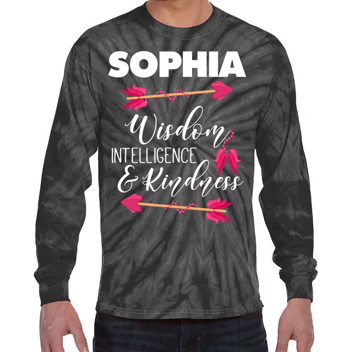 Sophia Birthday For Girl And Ladies Tie-Dye Long Sleeve Shirt