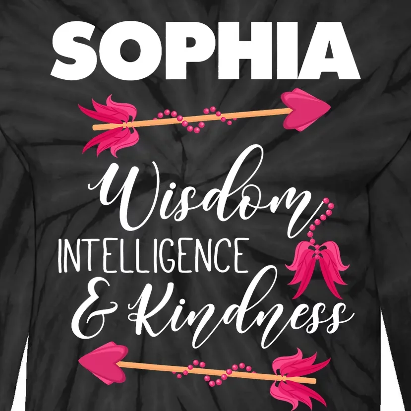 Sophia Birthday For Girl And Ladies Tie-Dye Long Sleeve Shirt