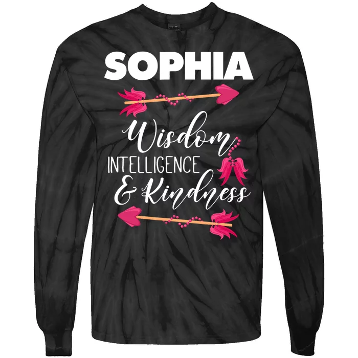 Sophia Birthday For Girl And Ladies Tie-Dye Long Sleeve Shirt