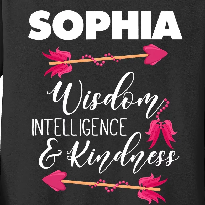 Sophia Birthday For Girl And Ladies Kids Long Sleeve Shirt