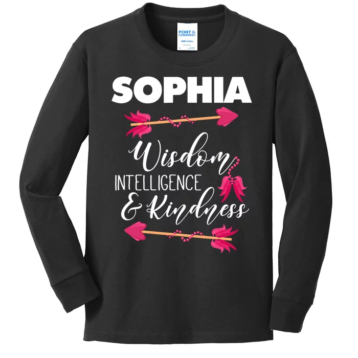 Sophia Birthday For Girl And Ladies Kids Long Sleeve Shirt