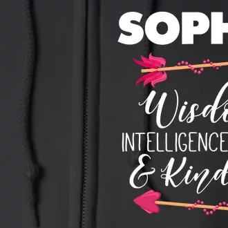 Sophia Birthday For Girl And Ladies Full Zip Hoodie