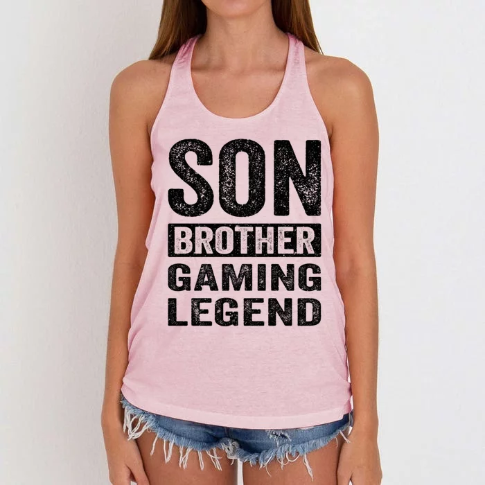 Son Brother Gamer Legend Gaming For Nage 816 Year Meaningful Gift Women's Knotted Racerback Tank