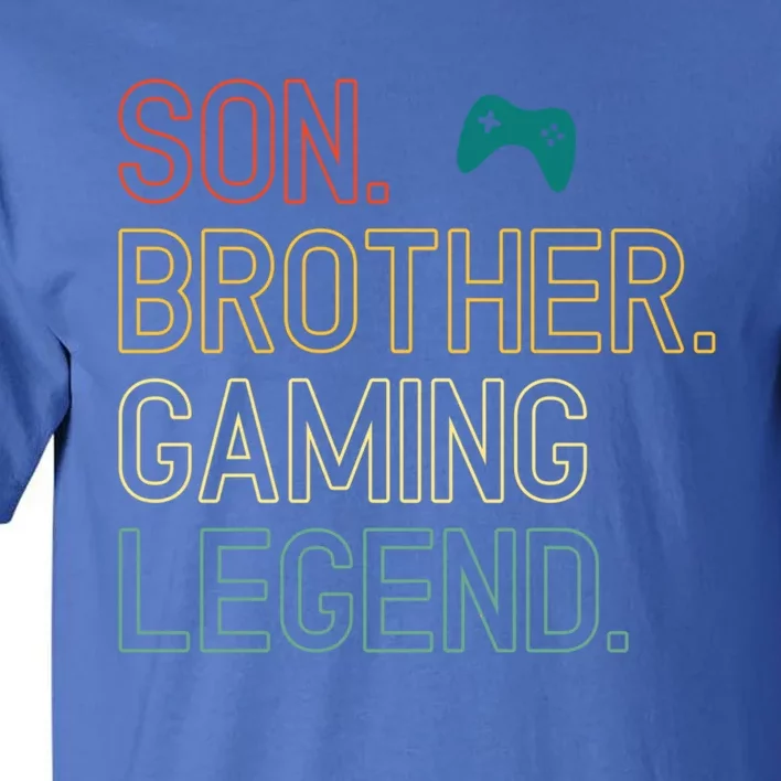 Son Brother Gaming Legend For Gamer Meaningful Gift Tall T-Shirt