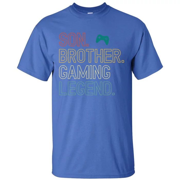 Son Brother Gaming Legend For Gamer Meaningful Gift Tall T-Shirt